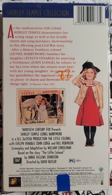 2001 20th Century Fox VHS: (1935) The Little Colonel (Shirlley