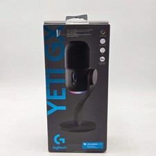 Logitech YETI GX Dynamic RGB Gaming Mic with LightSync Black - New In Box