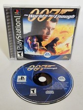 007 World Is Not Enough (Sony PlayStation PS1) Black Label CIB w/ Reg Card 
