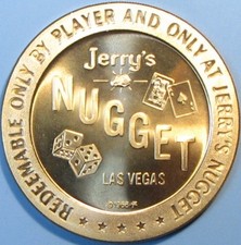 Jerrys Nugget. $1 Casino Token. N. Las Vegas,...