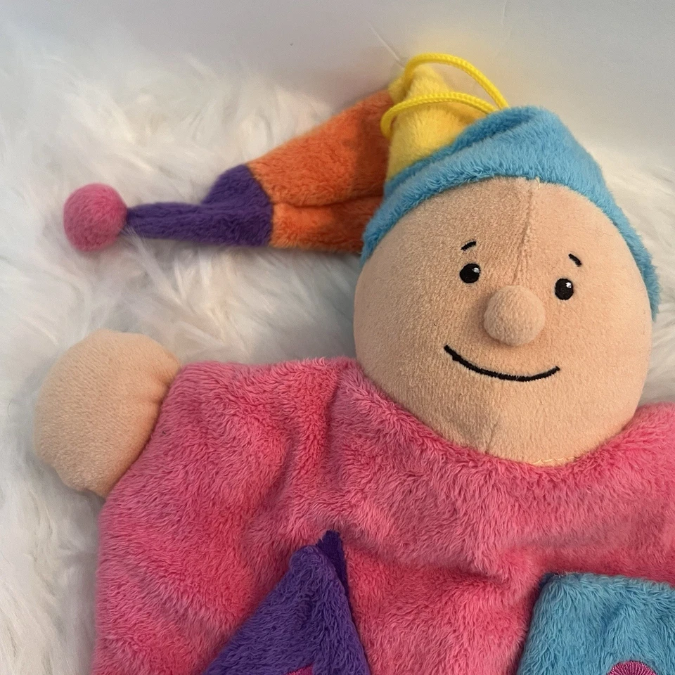 De Colección Nuk Bebé Juguete Peluche Rayas Sombrero Formas Números Rosa Bolsa Jugar Difícil de Encontrar Foto 4 de 4