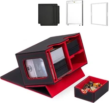 MTG Commander Deck Box w/ Dice Tray, Fits 200+ Double Sleeved Cards & Dividers