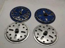 Gilbert Erector Part CR Blue Painted  Cadmium Plated Special Turret Plate Lot