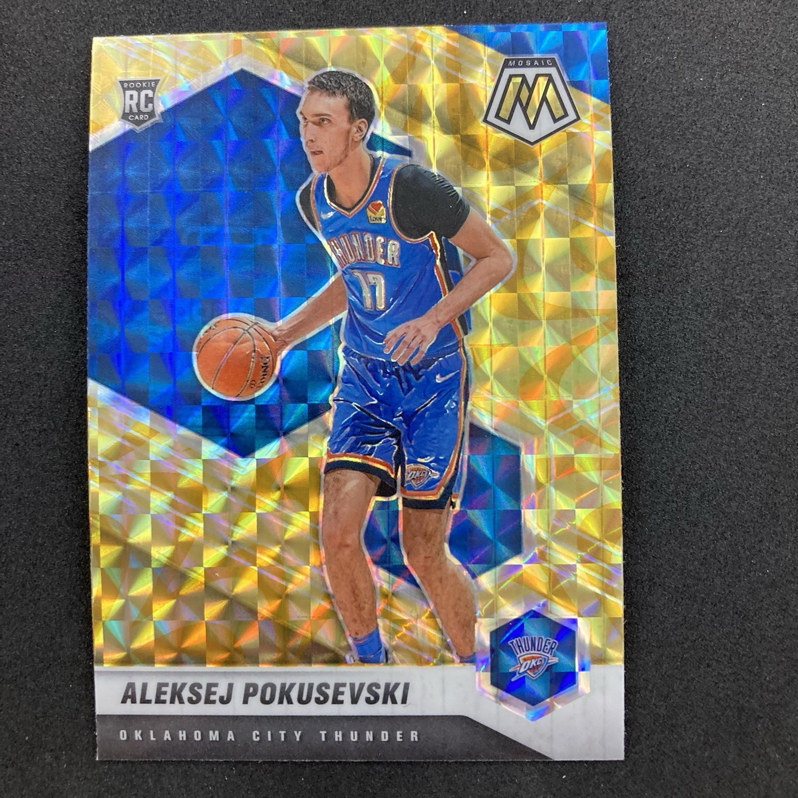 Aleksej Pokusevski 2020-21 Panini Mosaic Reactive Yellow Prizm Rookie #226