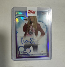 2026 Topps Disney Chrome Hannah Montana Throwback Miley Cyrus Auto 40/75