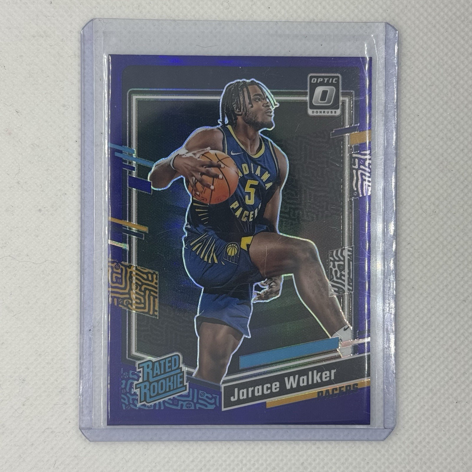 2023-24 Panini Donruss Optic Rated Rookie Purple Prizm Jarace Walker #226