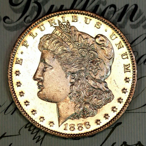 * 1886-O CAMEO * SOLID+ GEM BU MS MORGAN SILVER DOLLAR * FROM COLLECTION