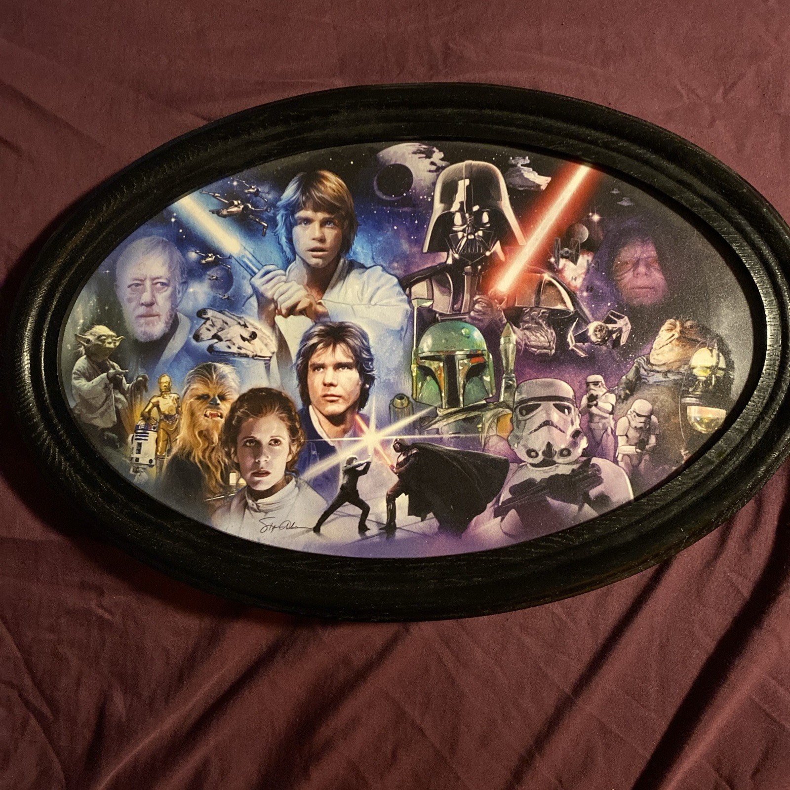 THE BRADFORD EXCHANGE STAR WARS Masters Of The Force Edición ENMARCADA LE A0171