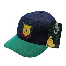 New Winnie The Pooh Adjustable Hat Cap Denim Disney Store Exclusive NWT
