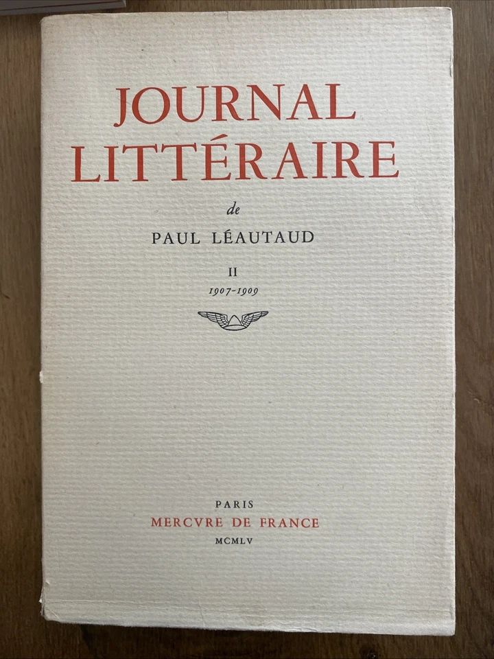 Journal littéraire de Paul Léautaud, 3 premiers volumes, Mercure de France,1956 - Photo 3/4