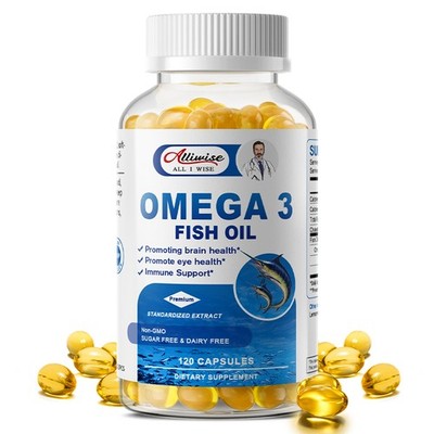 120-600ct Omega 3 Fish Oil Capsules Strength 3600mg EPA DHA Highest Potency