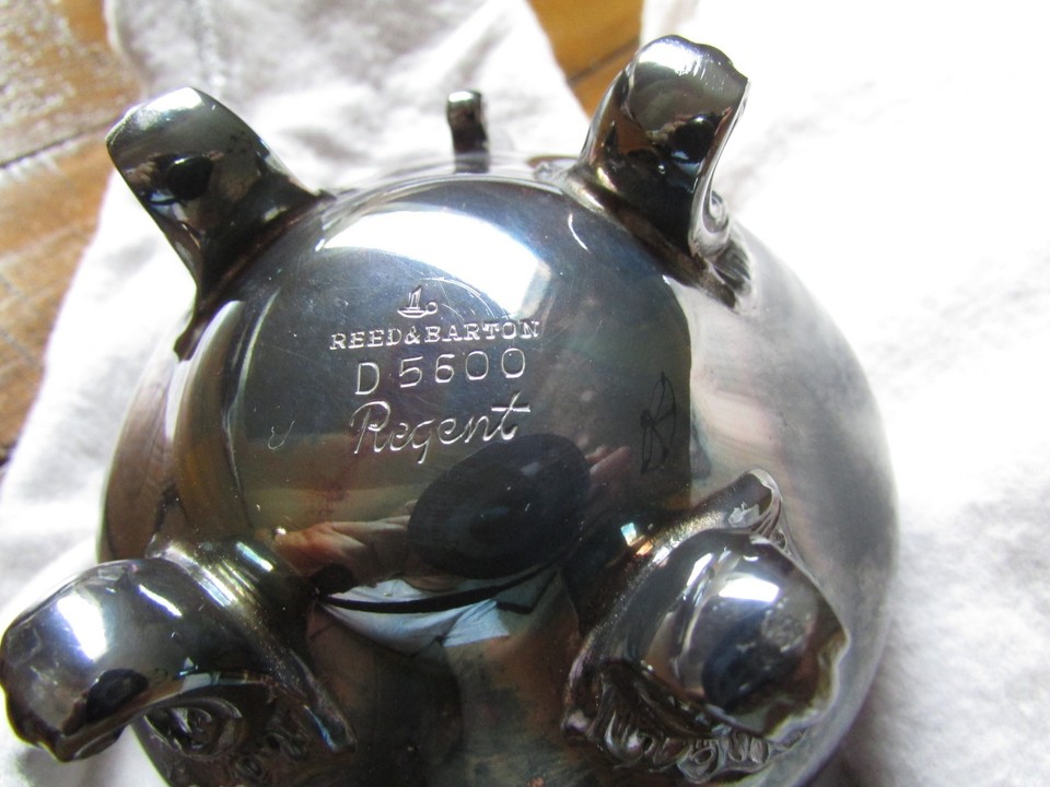 Vintage Reed & Barton D5600 Regent- Sterling Silver Plated -4 pc ...