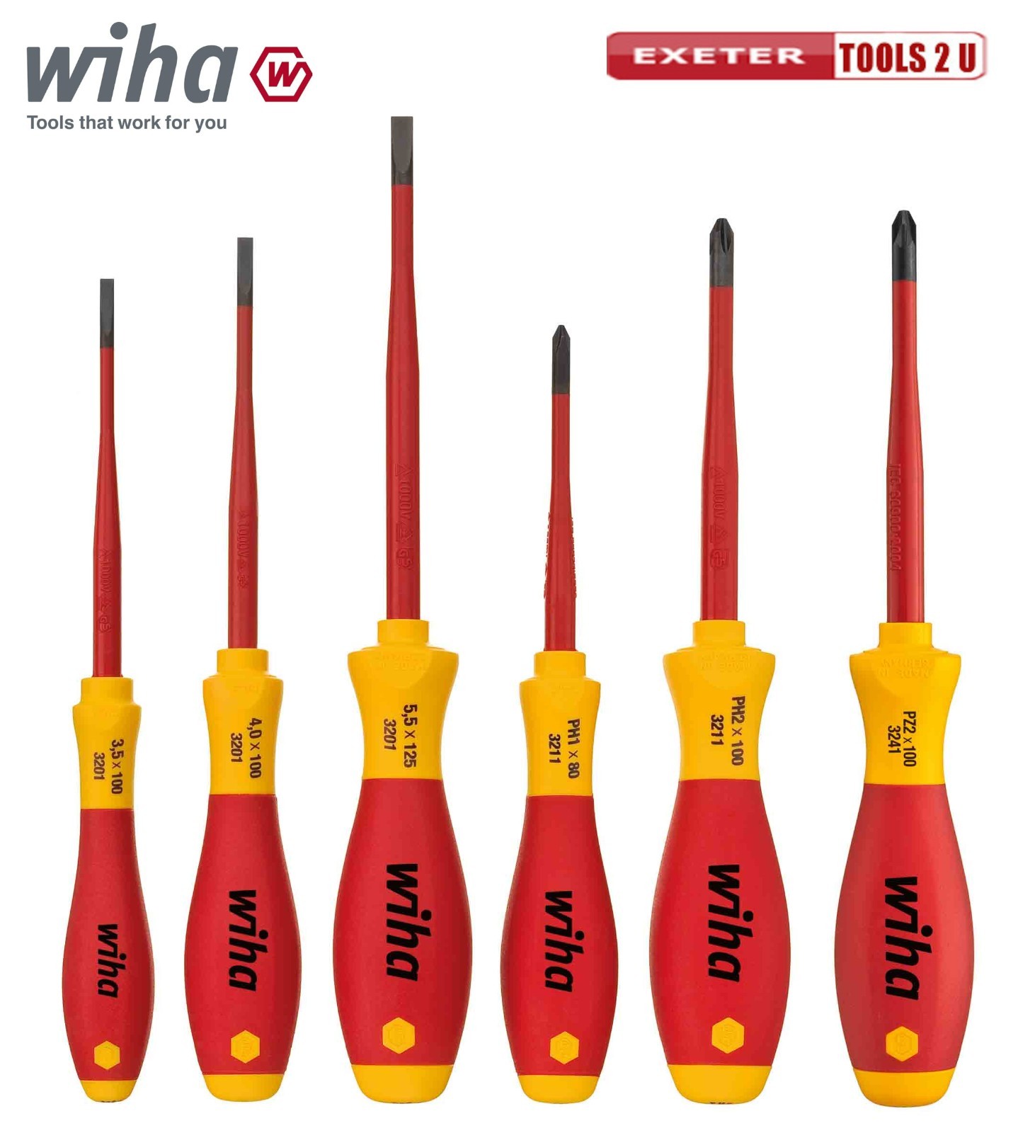 Wiha SoftFinish® electric SL/PH/PZS Screwdriver Set, 6 Piece - Image 3