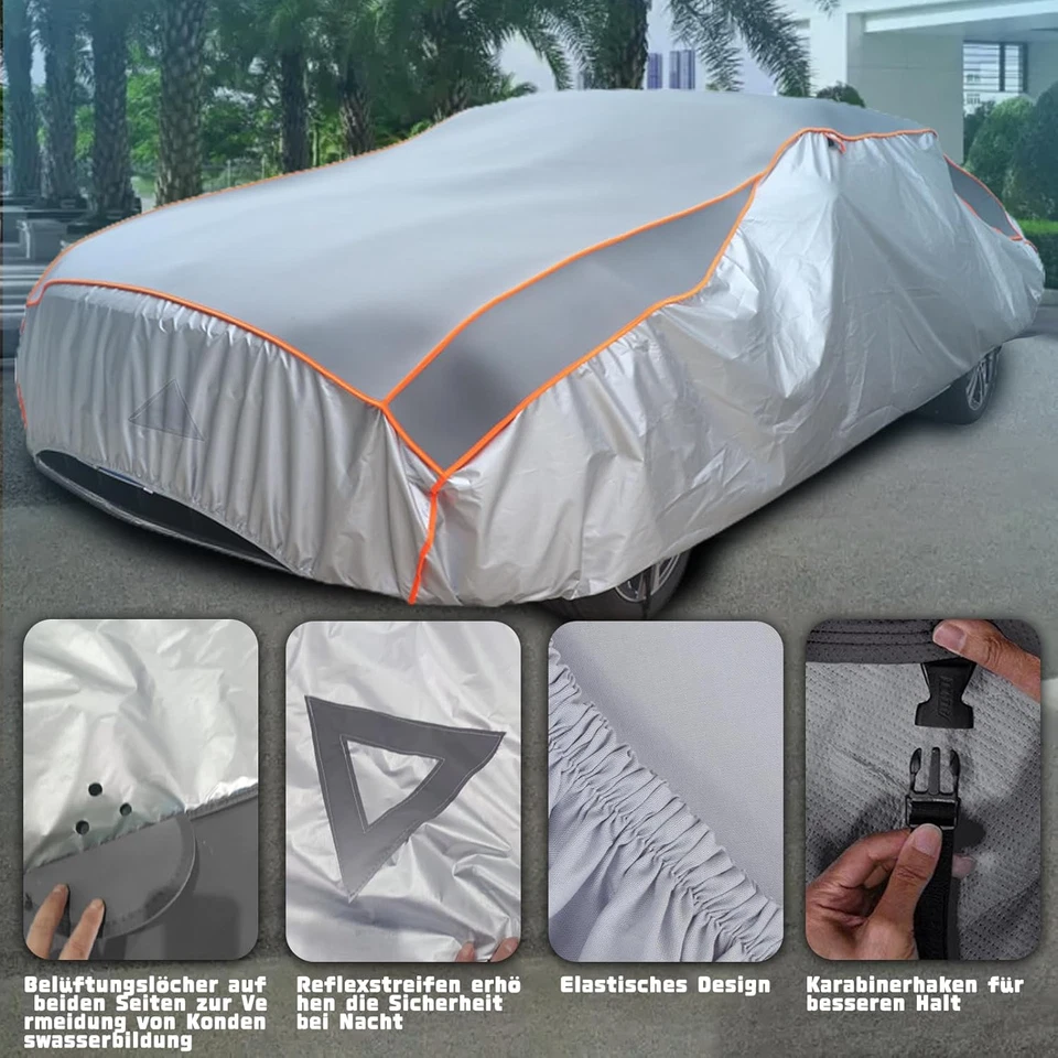 Telo Antigrandine per Auto Telo Copriauto Antigrandine 450 a 490 Cm Di Lunghezza - Immagine 4 di 4