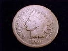 1880 Indian Head Cent, Marks on Obverse, BB shot Reverse,  so will be CHEAP.