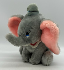 Dumbo Plush Stuffed Animal Toy Walt Disney Korea 7" Tall Vintage