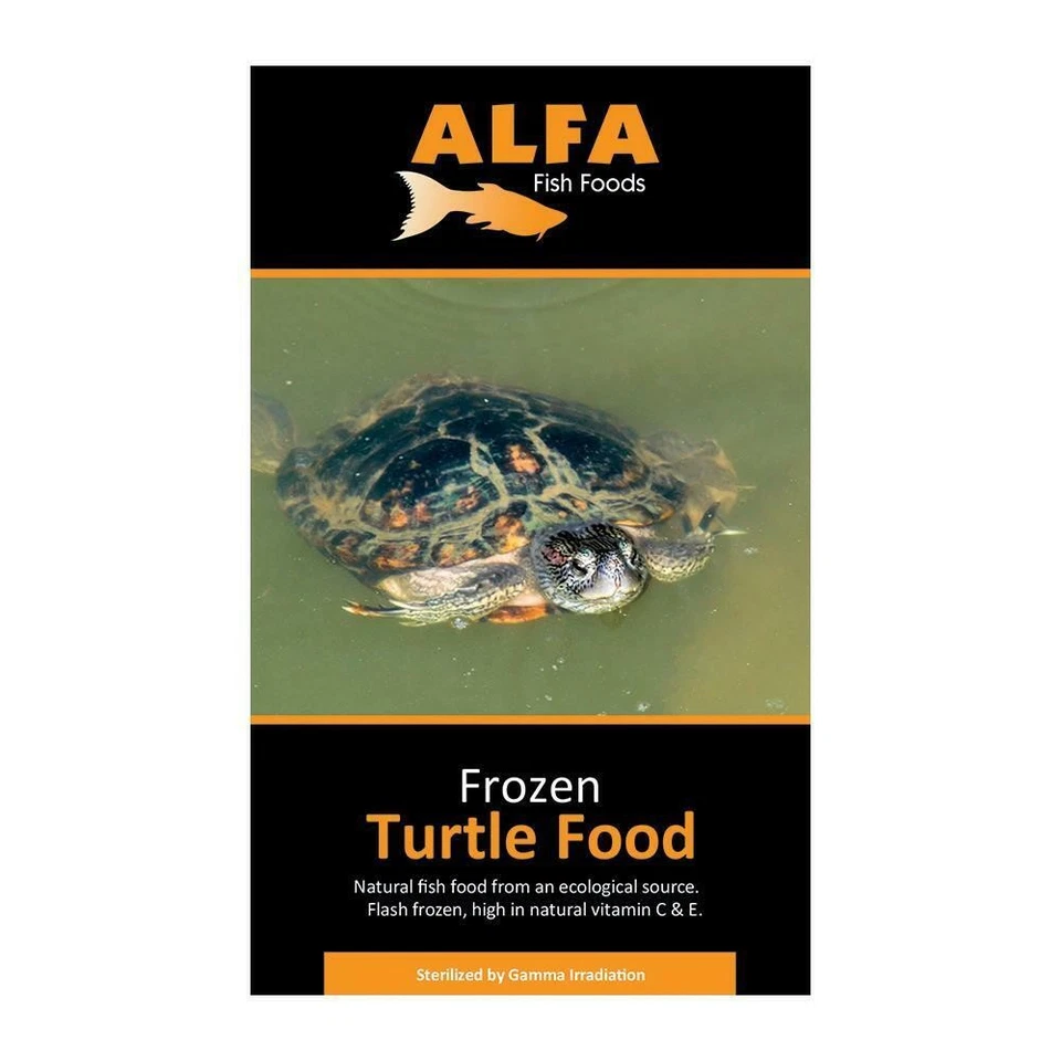 Alfa Frozen Turtle Food 100g Blister Pack Healthy Vitamin C & E Aquarium Tank
