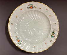 Meissen Schwanendessin Schwanenservice Teller 20cm Indische Blume Goldrand