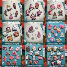 Handmade Shoe Charm Accessories 5 - 10 Pack Pastel Pink christmas holiday