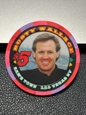 SHARP 5 SAM'S TOWN CASINO CHIP "RUSTY WALLACE" LAS VEGAS NV POKER CHIP LTD