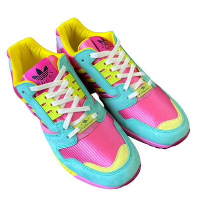 ちょこ Gucci X Adidas ZX 8000 Low Top Sneakers Mens 8.5 | US 9 Pink Green