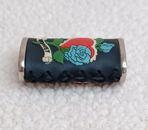 Metal Lighter Case Cover Fits Mini Bic Lighter Rose & Heart W/ 'Honey' Banner - Picture 12 of 16