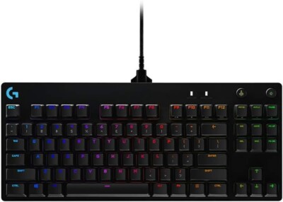 Logitech G PROTKL mechanische Gamingtastatur GX-Blue Clicky LIGHTSYNC RGB- F1