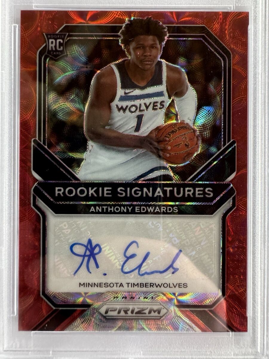 2020 Panini Prizm Anthony Edwards Signature Choice Rookie RC 2020 Panini Prizm Anthony Edwards Signature Choice Rookie RC
