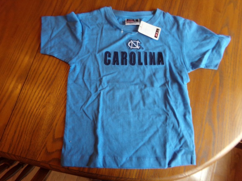 "UNC TARHEELS"  Blue Colosseum T-Shirt Size (Kids XL/7) Licensed New W/Tags  $18