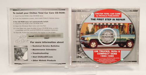 GM Trucks, SUVs, and Compact Vans, 1980-99 by Chilton CD-Rom - Picture 3 of 4