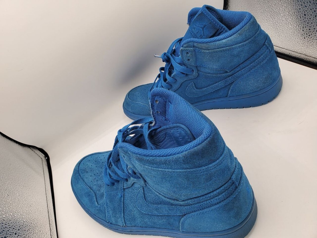 シューズ(男性用) Nike Air Jordan 1 Retro High Blue Suede NIKE_AIR_JORDAN_1_RETRO_HIGH_B