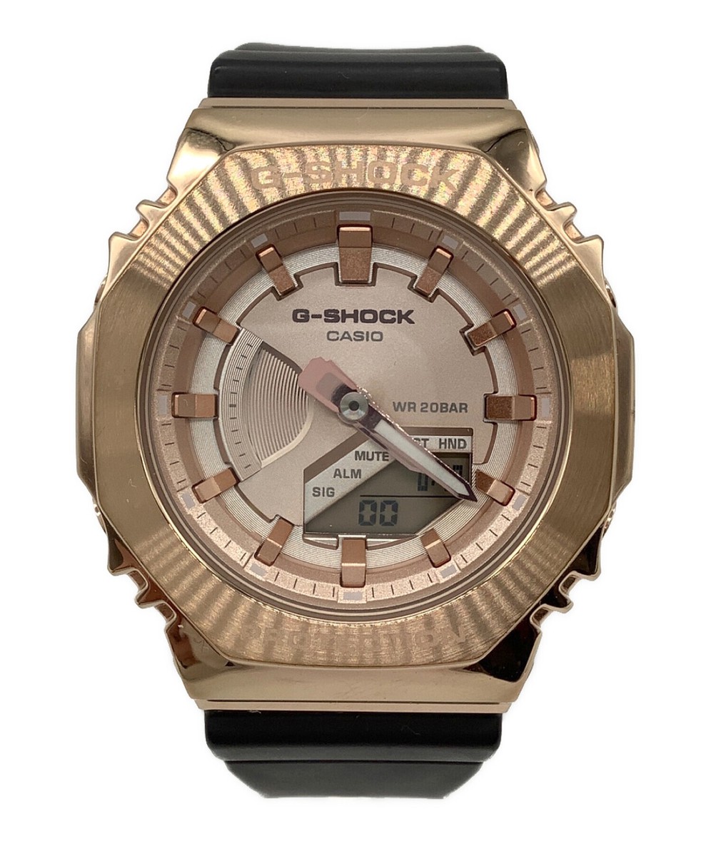 マロン値下げ未使用G-SHOCK GM-S2100PG-1A4JFローズ CASIO G SHOCK GM-S2100PG-1A4 ROSE GOLD ANALOGUE & DIGITAL WR