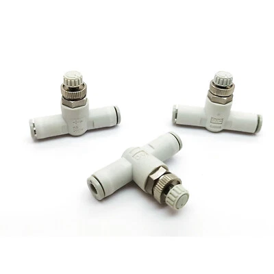 10 Stück SMC AS1002F-04 Pneumatische Durchflussregelung, Rohrleitungstyp: Inline