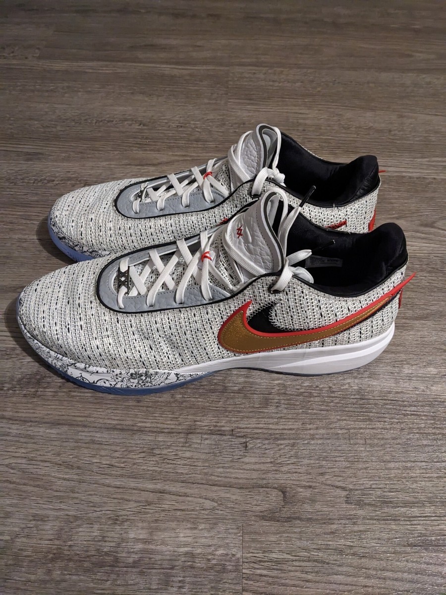 Men's Size 17 - Nike Lebron 20 XX The Debut White Gold Black