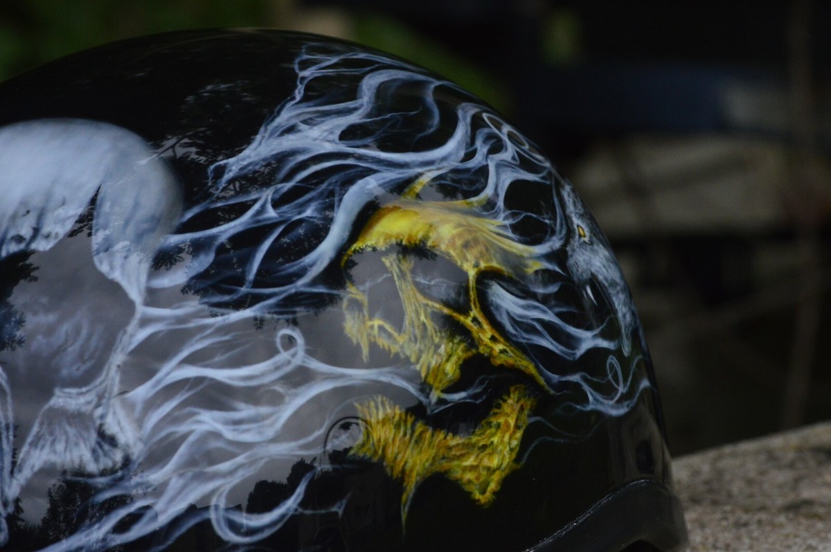 FREE SHIPPING!! CUSTOM AIRBRUSHED! Motorcycle Half Helmet | eBay FREE SHIPPING!! CUSTOM AIRBRUSHED! Motorcycle Half Helmet | eBay