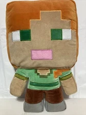 Minecraft Alex Mojang Pillow Buddy 16" Stuffed Plush 2017 Tag Has Been Cut Off