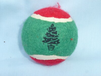 Download Christmas Tree TENNIS BALL Christmas Dog Toy RED/GREEN by ...
