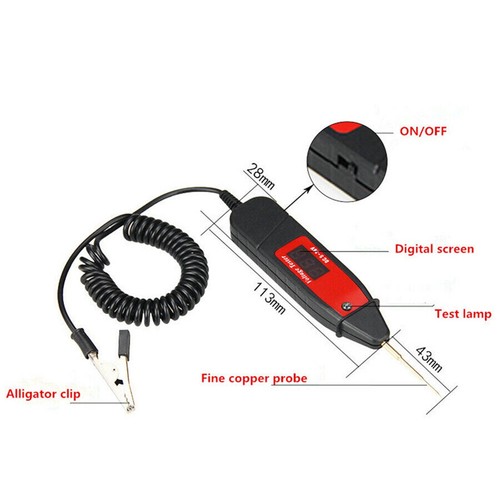 Digital Car Fuse Electric Circuit Probe Tester 5-36V Voltage Detector Test Pen - Picture 7 of 12
