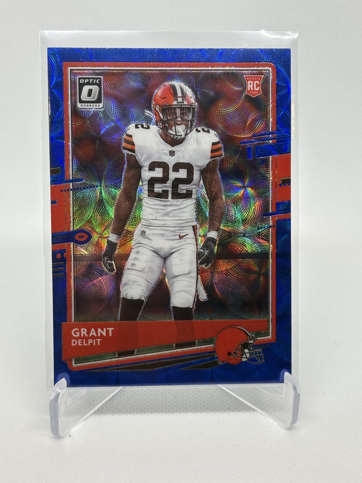 Grant Delpit 2020 Panini Donruss Optic - Rookies #122 Blue Scope Prizm (RC)