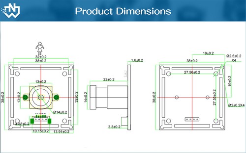 73 Degree 1MP 720P 60FPS Fixed Focus USB Camera Module with UVC Protocol - Picture 10 of 14
