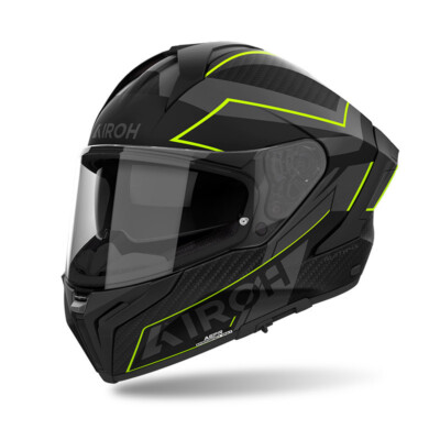 Airoh Matryx Sentinel Full Face Helmet Black Yellow Size XL