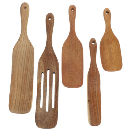 5 Pcs Wooden Pizza Shovel Dough Scraper for Sourdough Serving Utensils - Picture 10 of 12