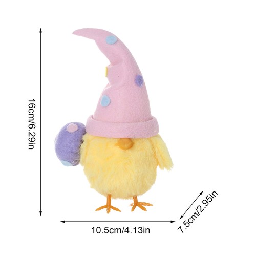Easter Chick Ornaments Colorful Easter Chick Centerpiece Easter Tabletop Decor - Picture 3 of 14