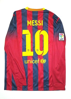 2013-2014 Nike FC Barcelona Lionel Messi Long Sleeve Shirt Jersey