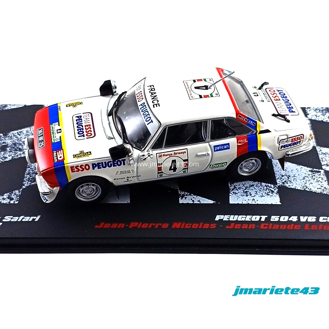 Peugeot 504 V6 Coupé #4 JP. Nicolas - JC. Lefèbvre Rally Safari