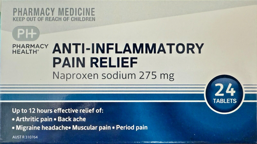 Period Pain Relief Tab 24 TABLETS (Generic for Naprogesic) 1 BOX -PPR1- - Picture 2 of 2