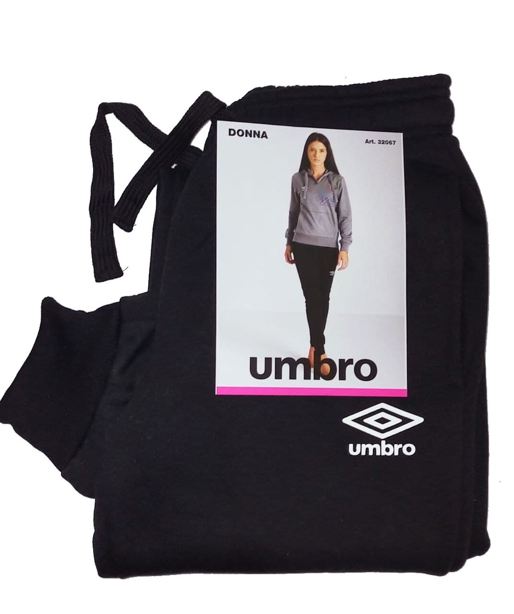 Tuta Donna Umbro Invernale - Felpa Con Cerniera E Pantaloni, Cotone Felpato, Completo Sportivo Lungo, Nuovo Con Etichette - 3