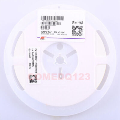 200PCS 0402 2.5pF 50V NPO/C0G ±0.25pF 0402CG2R5C500NT FH Ceramic Capacitor MLCC 