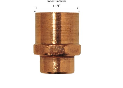 Libra Supply 1 x 1/2 inch Copper Pressure Reducing Female Adapter CxFIP, 5 pcs
