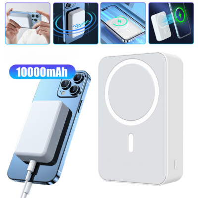 10000mAh USB-C Power Bank Magnetic Battery Pack Wireless Charger for iPhone 16